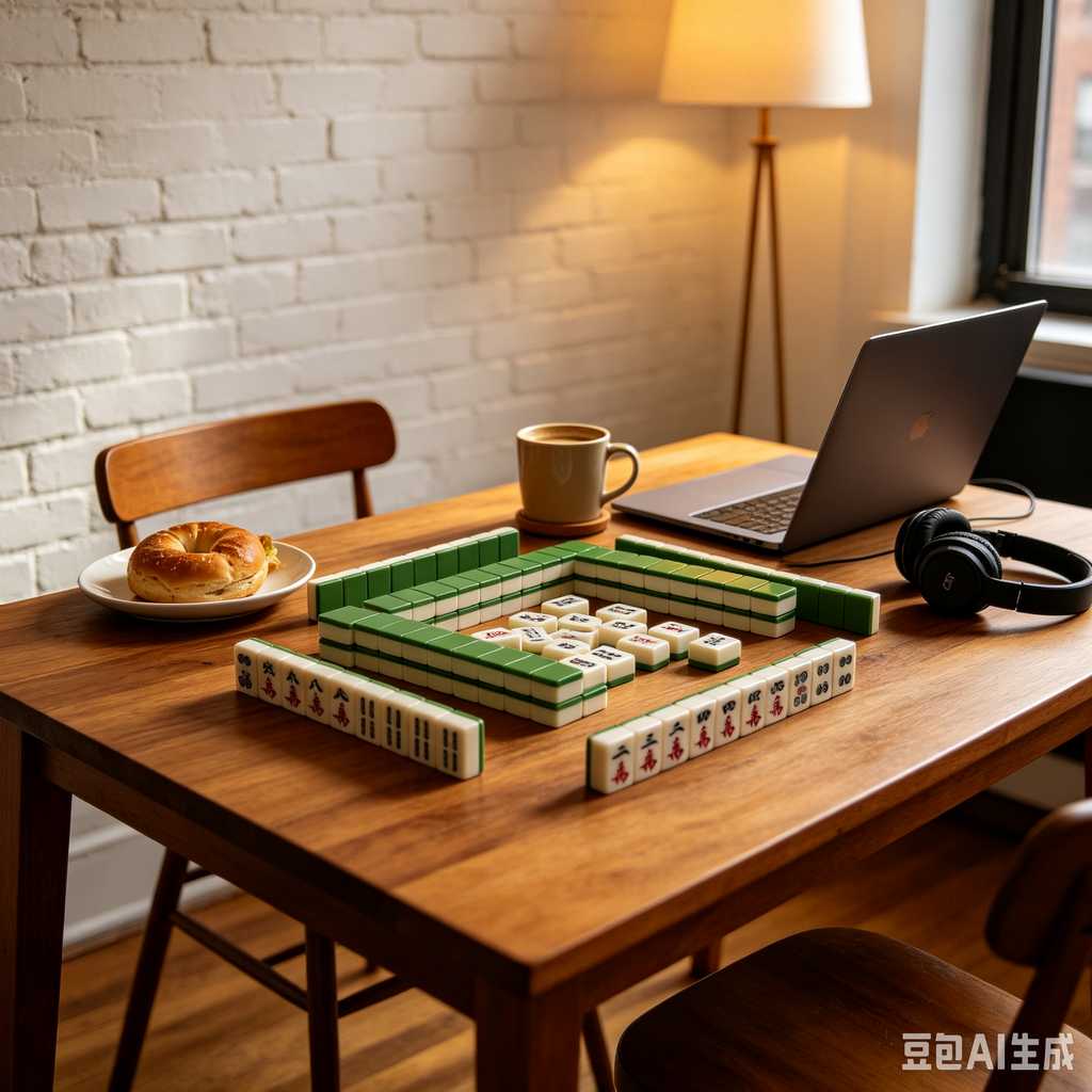 simulated ivory mahjong set